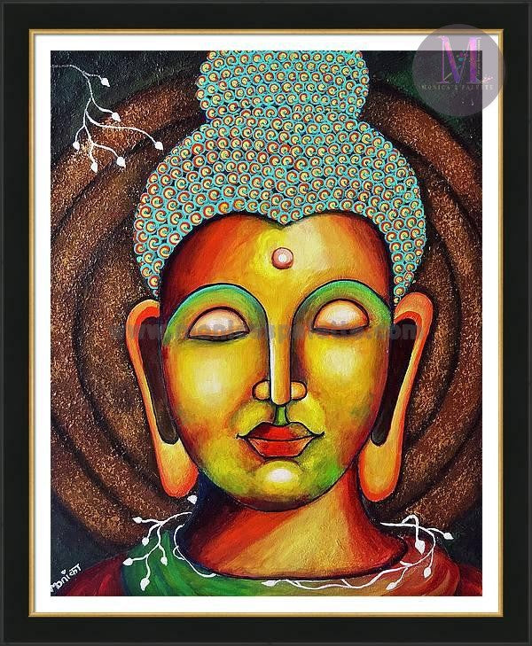 Buddha Acrylic Original Artwork For Your Home Painting