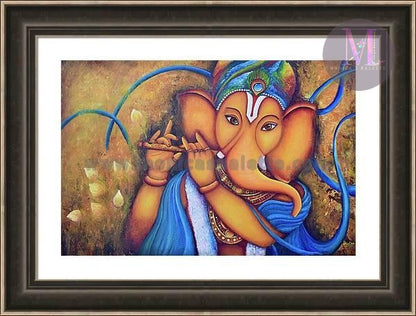 Lord Ganesha Original Acrylic Painting And Canvas Prints