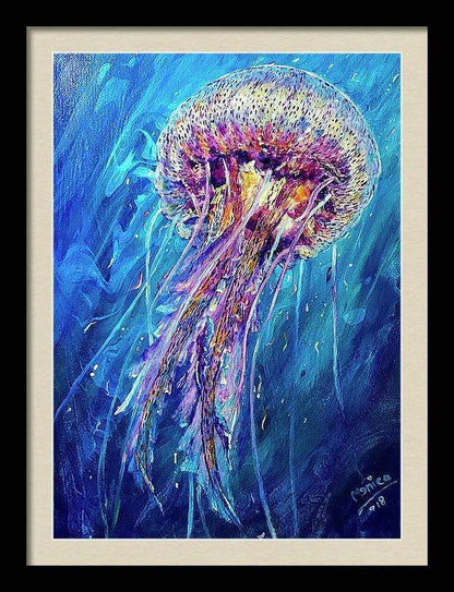 Magical World Jellyfish Acrylic Painting