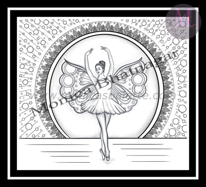 Usd 1.49 Only Coloring Page Modern Line Drawing Printable Dancing Is Like Dreaming With Your Feet