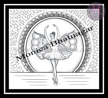 Usd 1.49 Only Coloring Page Modern Line Drawing Printable Dancing Is Like Dreaming With Your Feet