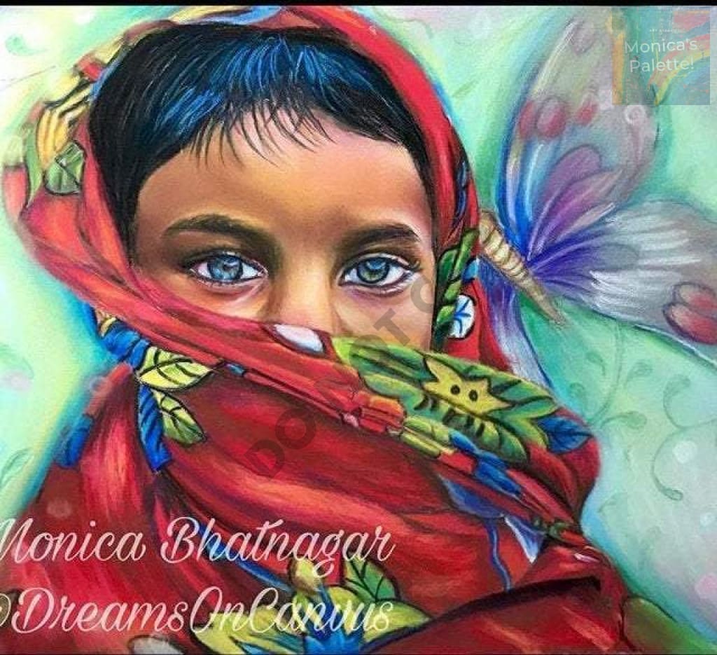 Innocence - Pastel Original Painting Sheet