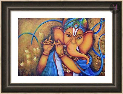 Lord Ganesha Original Acrylic Painting And Canvas Prints