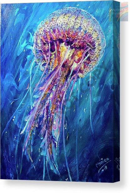 Magical World Jellyfish Acrylic Painting