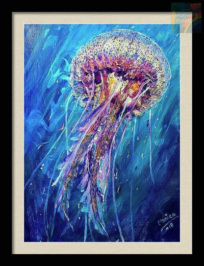 Magical World Jellyfish Acrylic Painting