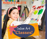 Online Art Classes For Kids (Subscription) Wednesdays (6-10 Yrs Only) / 6:15 Pm - 7:15