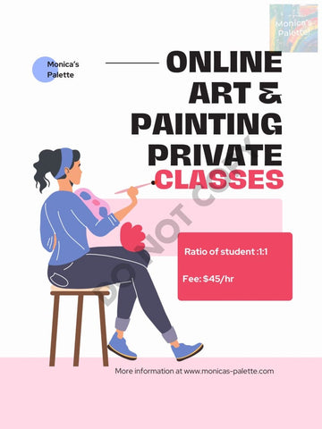 Online Private Art Lessons $45/Hr