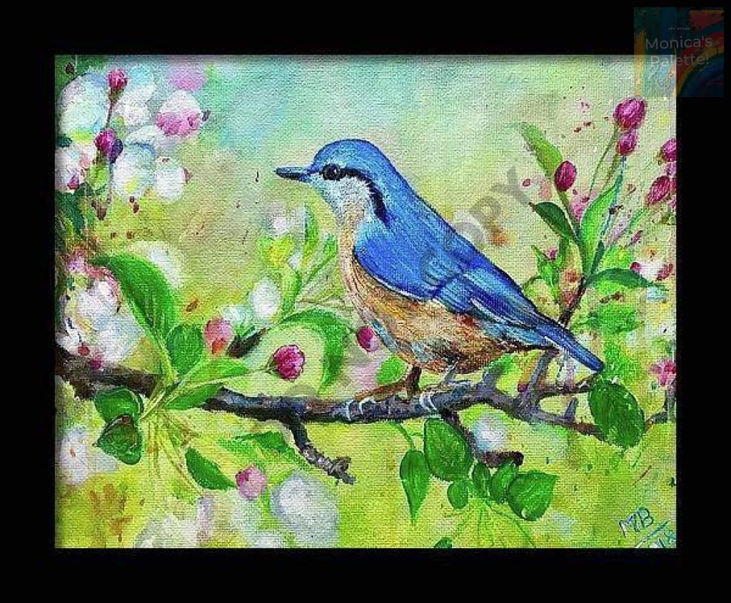 The Enchanted Bird - Acrylic Miniature Painting