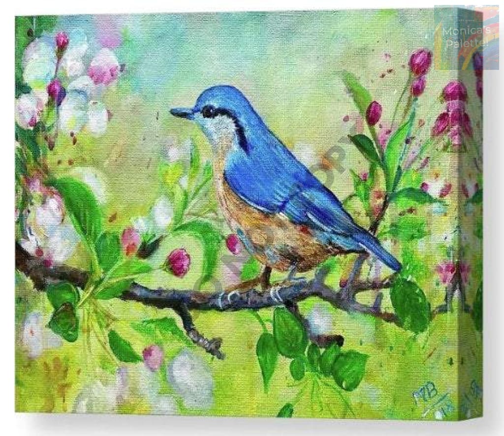 The Enchanted Bird - Acrylic Miniature Painting
