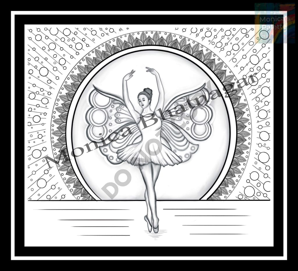 Usd 1.49 Only Coloring Page Modern Line Drawing Printable Dancing Is Like Dreaming With Your Feet