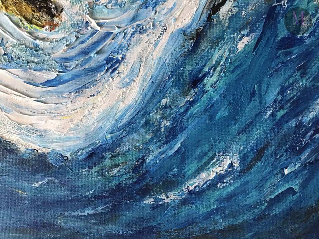 Waves - Abstract Original Handmade Acrylic Painting