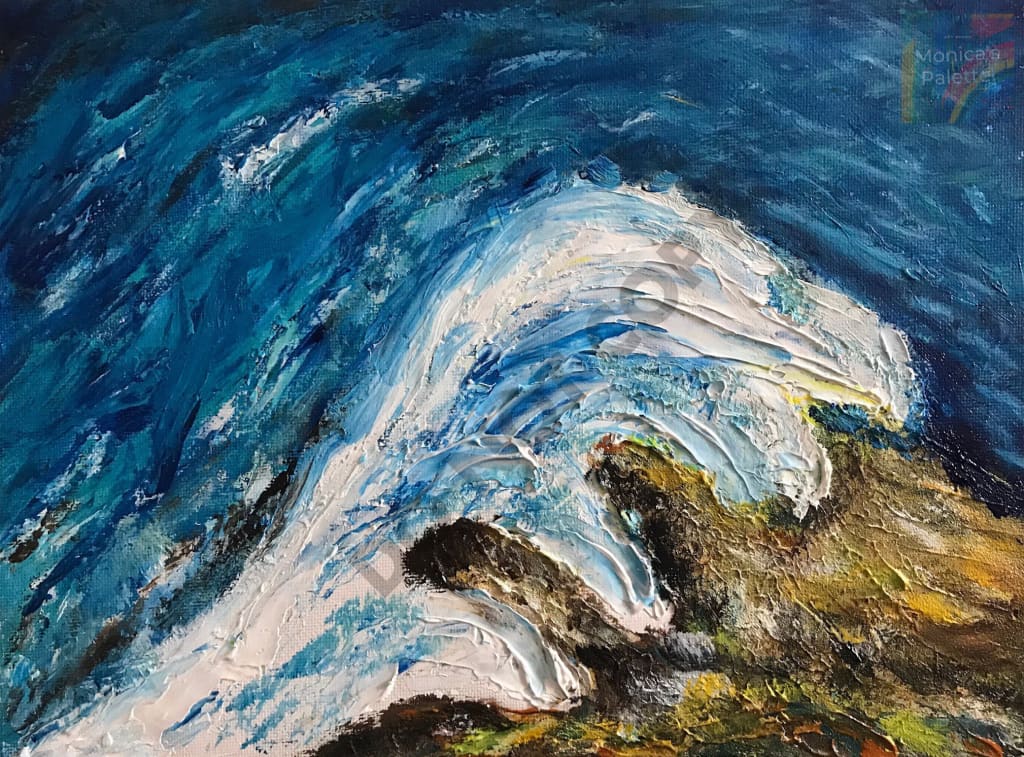 Waves - Abstract Original Handmade Acrylic Painting