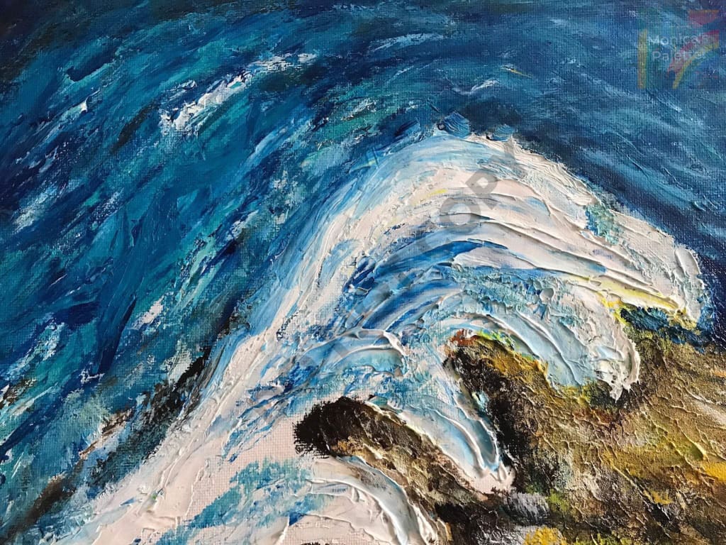 Waves - Abstract Original Handmade Acrylic Painting