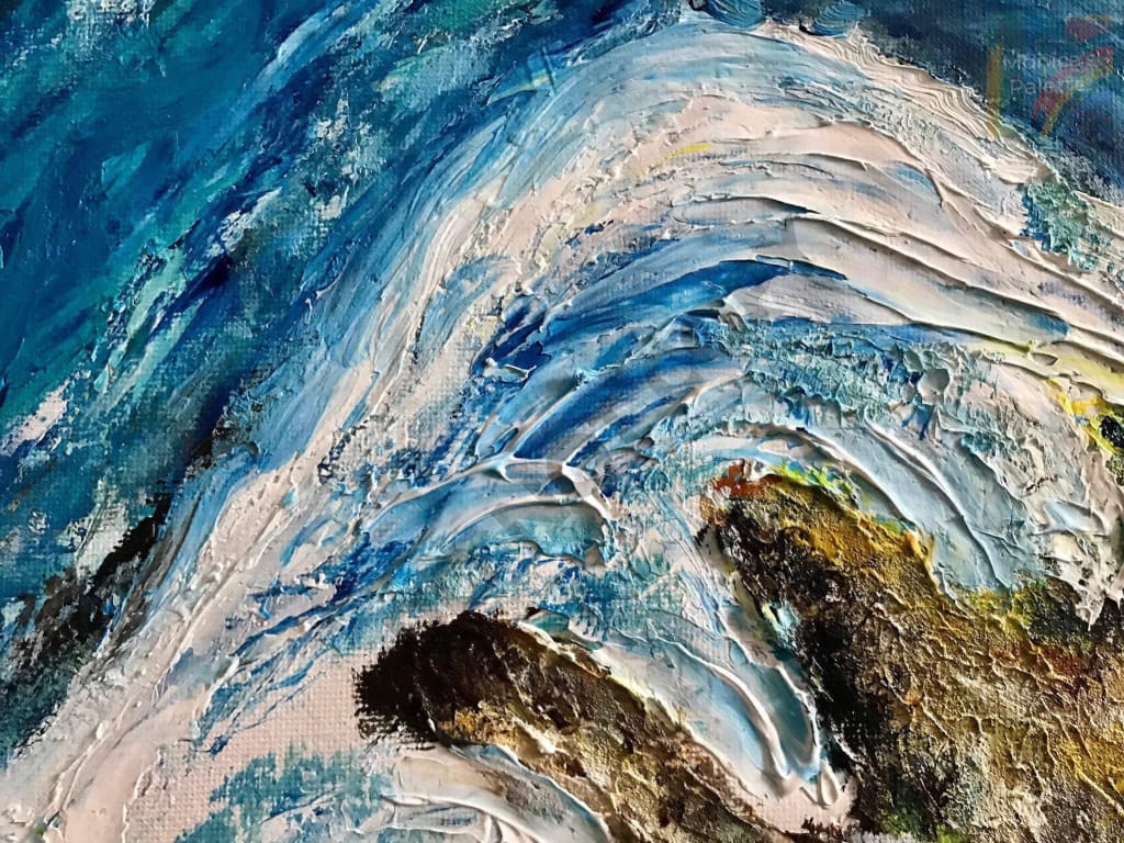 Waves - Abstract Original Handmade Acrylic Painting