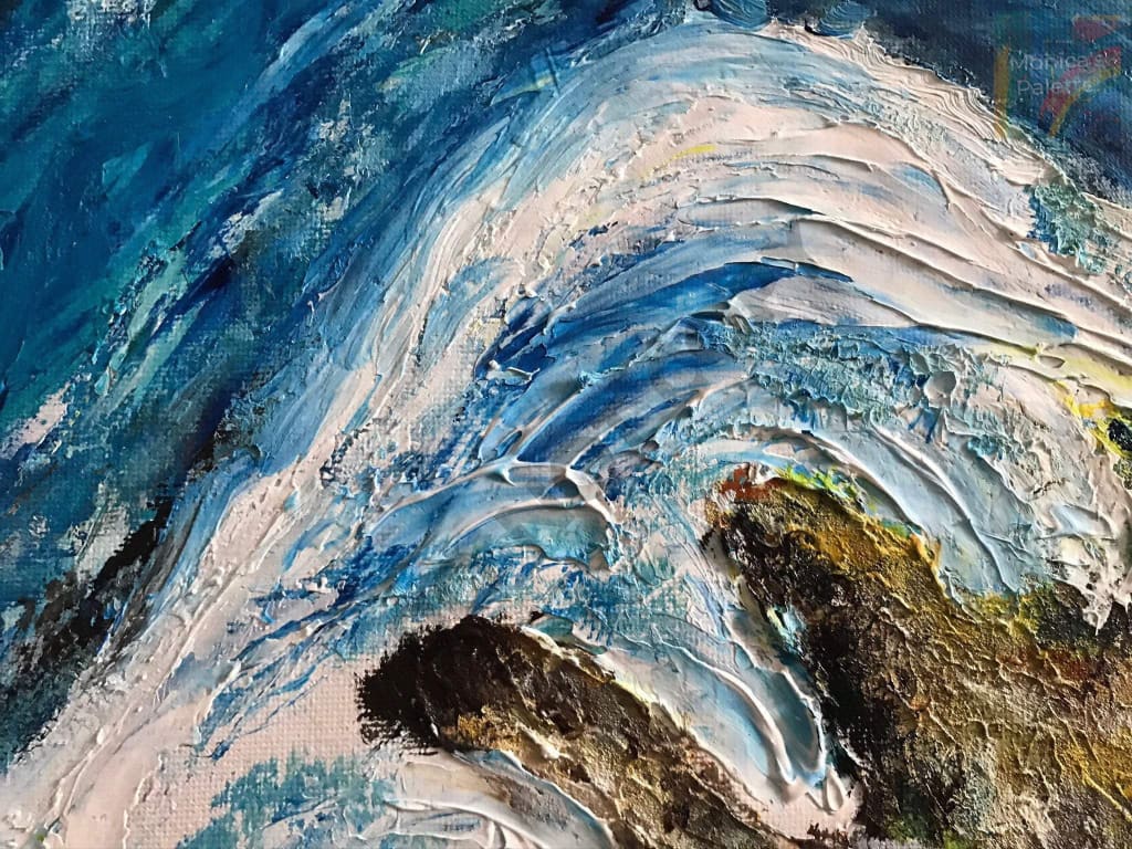 Waves - Abstract Original Handmade Acrylic Painting