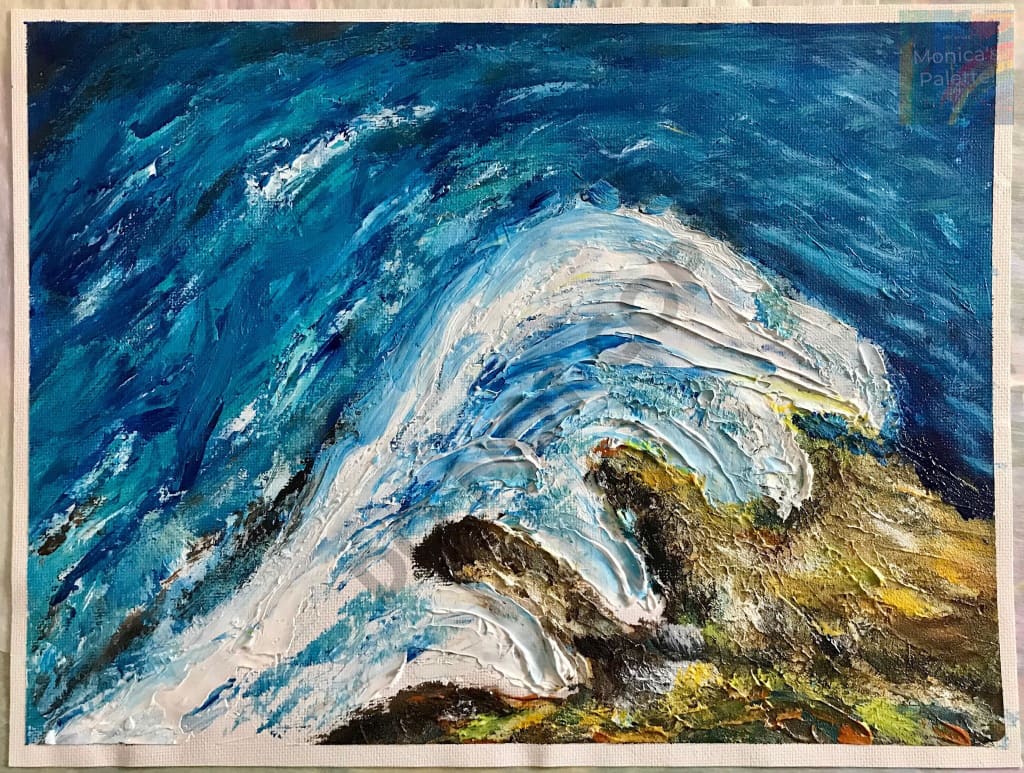 Waves - Abstract Original Handmade Acrylic Painting