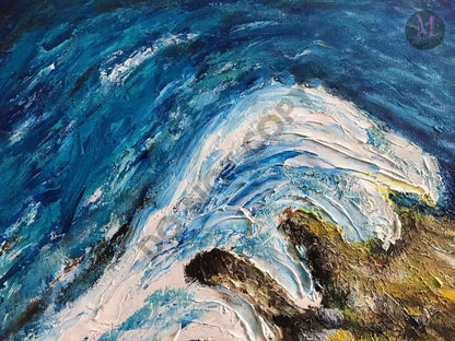 Waves - Abstract Original Handmade Acrylic Painting