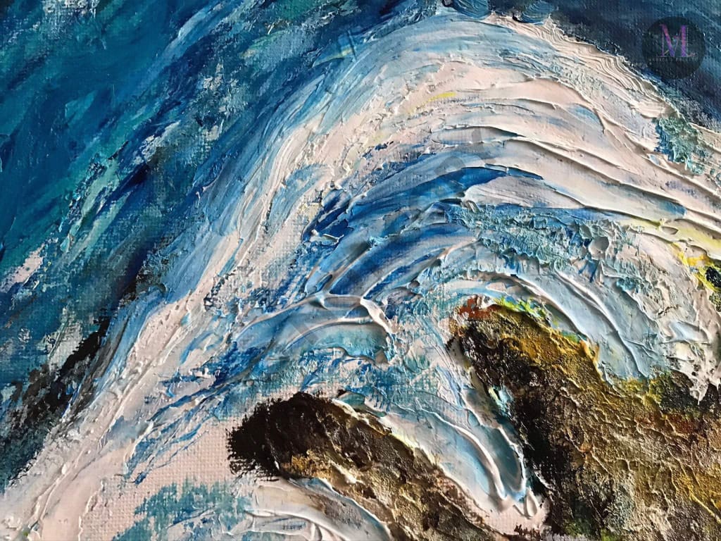 Waves - Abstract Original Handmade Acrylic Painting